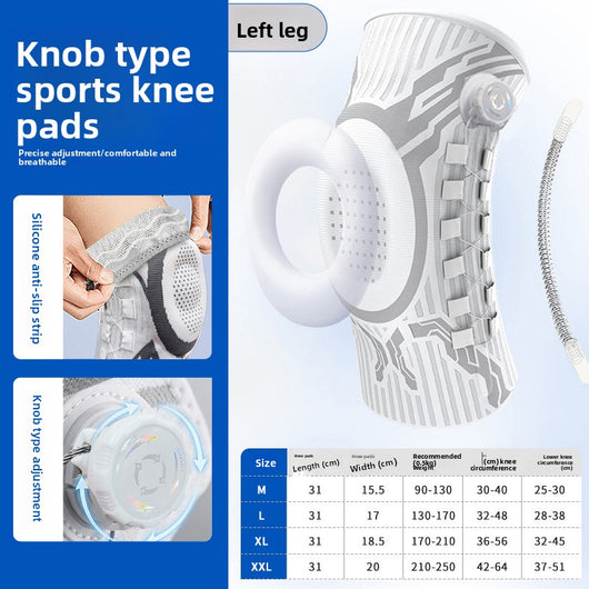 Knob-style knee brace
