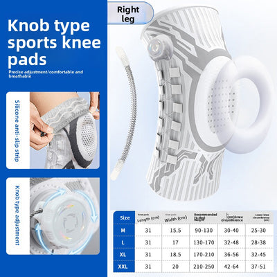 Knob-style knee brace